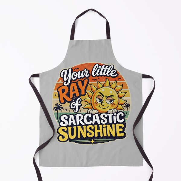 Item preview, Your Little Ray of Sarcastic Sunshine Retro Sunset designed and sold by Text2tee.