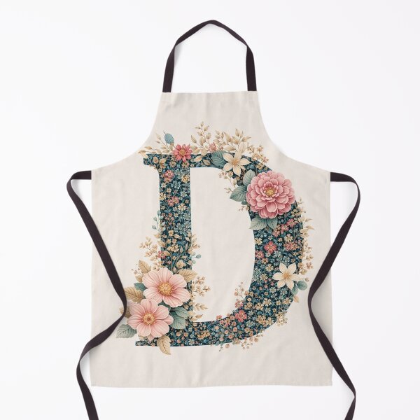 Item preview, Floral Monogram Letter D Illustration designed and sold by FortuneAndFrame.