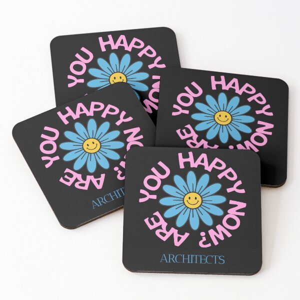 Item preview, Architects Band Lyric Art - Are You Happy Now? Smiley Daisy - Metalcore Fan Gift designed and sold by JLMWorks.