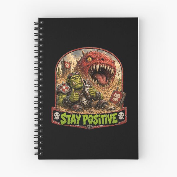 Item preview, Stay Positive - Ork vs. Squig #1 of 3 designed and sold by Forged in the Warp.