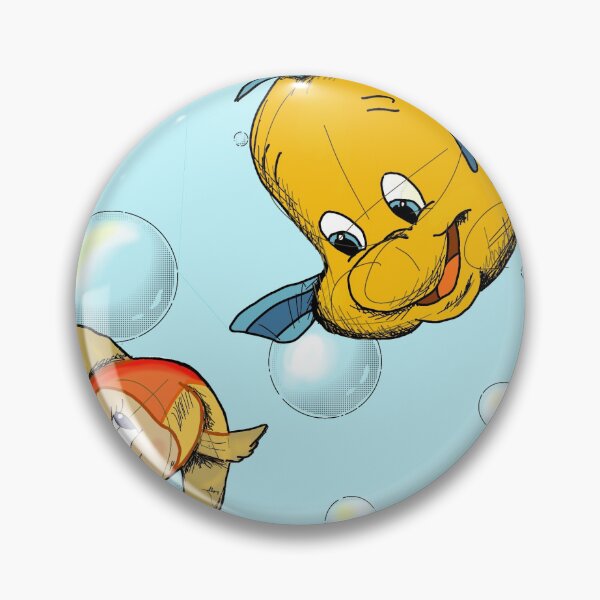 Item preview, flounder and Cleo designed and sold by Broke zillennial.