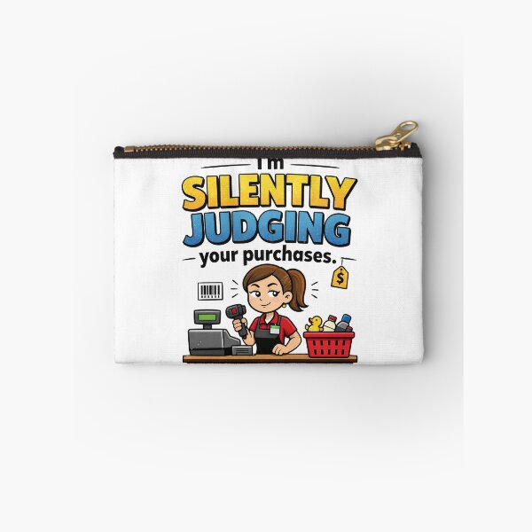 Item preview, Silently Judging Purchases Funny Retail Worker designed and sold by CoolTShirtDesign.