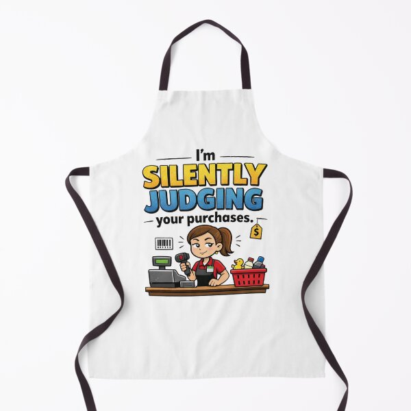 Item preview, Silently Judging Purchases Funny Retail Worker designed and sold by CoolTShirtDesign.
