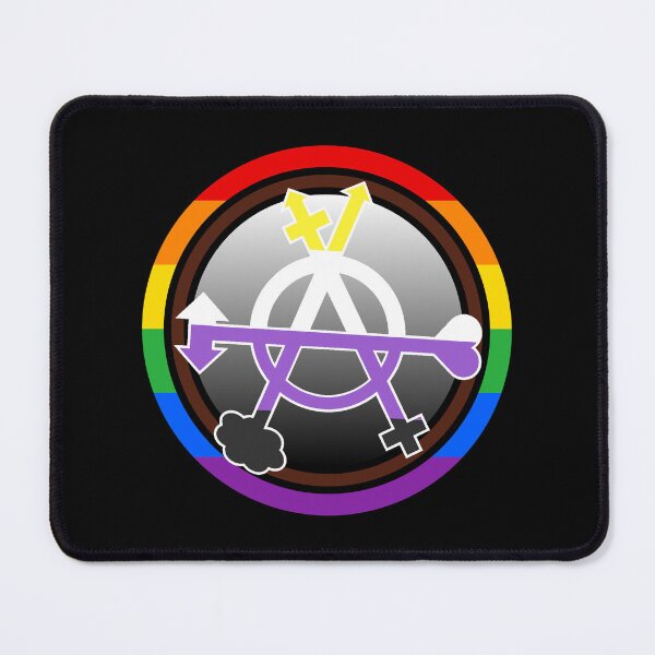 Item preview, Non-binary Pride Flag Gender Anarchy Emblem designed and sold by dickensign.