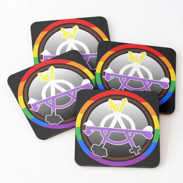 Item preview, Non-binary Pride Flag Gender Anarchy Emblem designed and sold by dickensign.