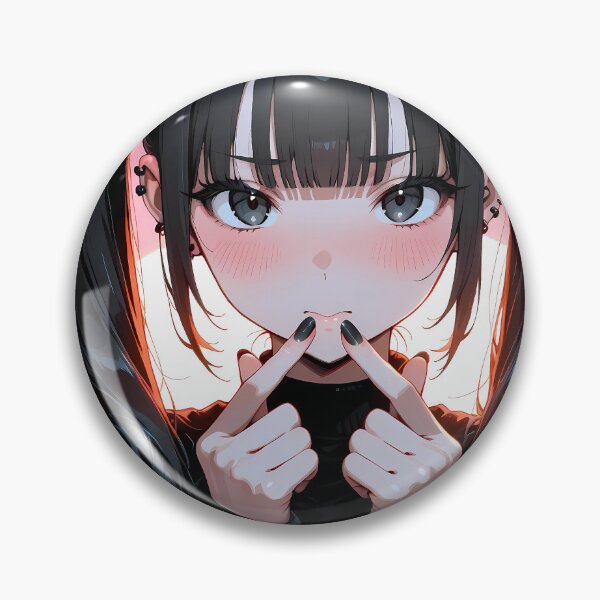 Item preview, Kawaii Anime Goth Girl Cute Dark Aesthetic Style designed and sold by BorgSpareParts.