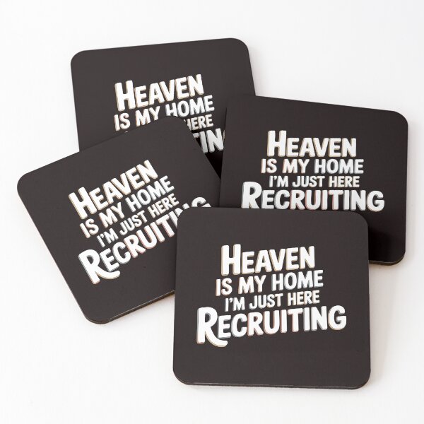 Item preview, Heaven is My Home I`m Just Here Recruiting Funny Christian Shirt – Spiritual Recruiting Shirt with Religious Humor Apparel designed and sold by Redgiant87x.