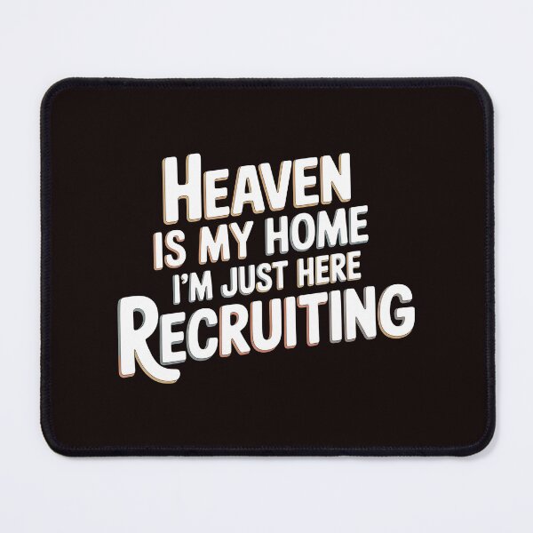 Item preview, Heaven is My Home I`m Just Here Recruiting Funny Christian Shirt – Spiritual Recruiting Shirt with Religious Humor Apparel designed and sold by Redgiant87x.