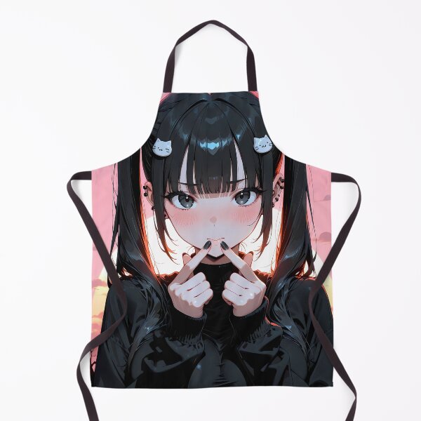 Item preview, Kawaii Anime Goth Girl Cute Dark Aesthetic Style designed and sold by BorgSpareParts.