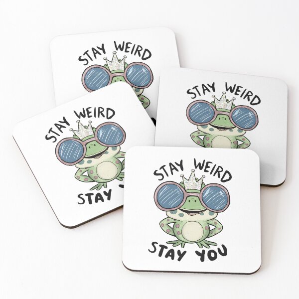 Item preview, Stay Weird Stay You Frog – Cute Funny Frog Inspirational designed and sold by KateVil.
