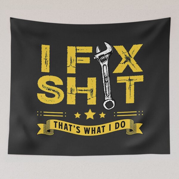Item preview, Fix Shit — Wrench & Banner Workshop designed and sold by FrescoDesign.