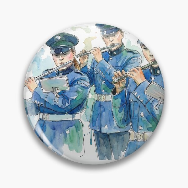 Item preview, Watercolour illustration of a Ulster Parade Band, Northern Ireland. designed and sold by davidelder.
