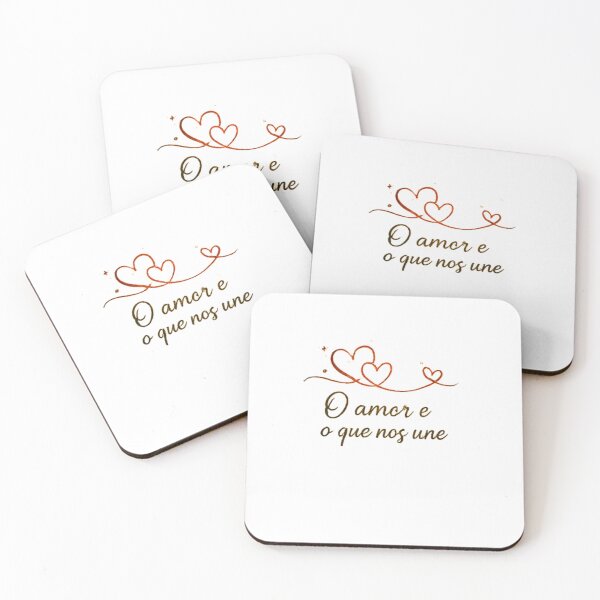 Item preview, O Amor é o que nos Une - Frase Motivacional sobre Amor | Love is What Unites Us - Inspirational Quote Design designed and sold by MotivArtes.