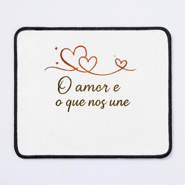 Item preview, O Amor é o que nos Une - Frase Motivacional sobre Amor | Love is What Unites Us - Inspirational Quote Design designed and sold by MotivArtes.