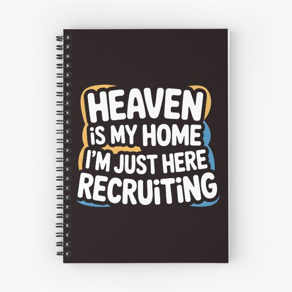 Item preview, Heaven is My Home I`m Just Here Recruiting Funny Christian Apparel – Inspirational Christian T-Shirt with Evangelical Humor designed and sold by Redgiant87x.