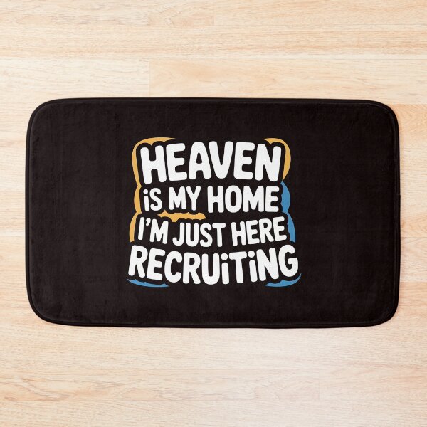 Item preview, Heaven is My Home I`m Just Here Recruiting Funny Christian Apparel – Inspirational Christian T-Shirt with Evangelical Humor designed and sold by Redgiant87x.