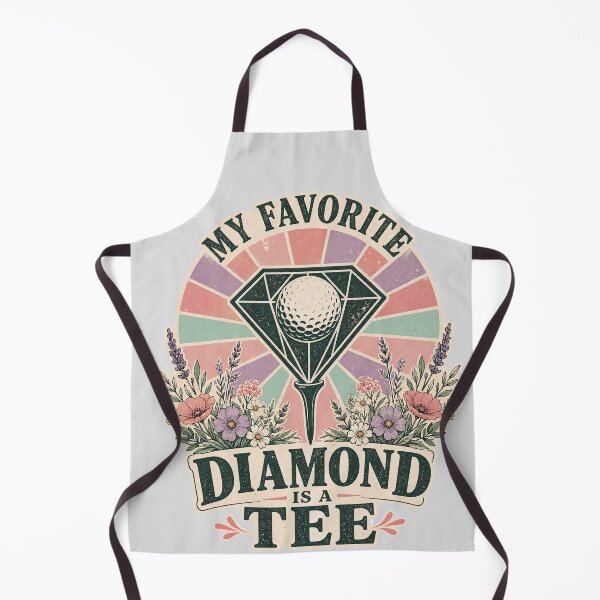Item preview, Funny Women's Golf - my favorite diamond is a tee - Retro Pastel Golfer Aesthetic designed and sold by BelievingCreate.