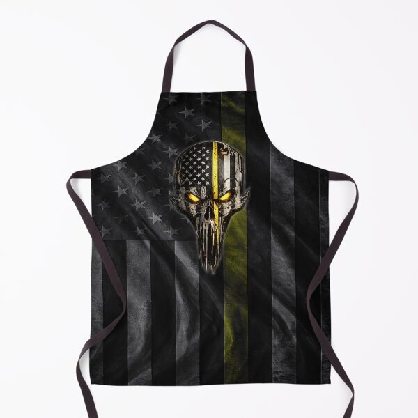 Item preview, Thin Yellow Line Dispatcher Skull American Flag Design designed and sold by artistwill.