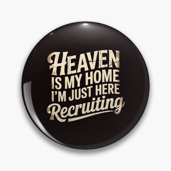 Item preview, Heaven is My Home I`m Just Here Recruiting Funny Christian – Funny Christian Shirt Spiritual Recruiting designed and sold by Redgiant87x.