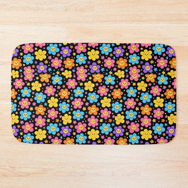 Item preview, Bright Cute Flower Pattern Smiling Kawaii Floral Design designed and sold by PunchDrop.