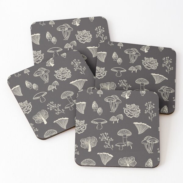 Item preview, Mushroom Varieties - Botanical Line art Study designed and sold by Dani Tank.