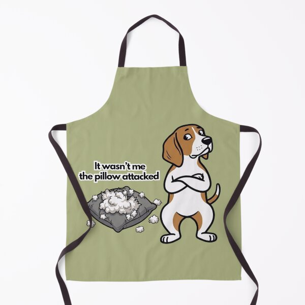 Item preview, It Wasn't Me The Pillow Attacked - Funny Stubborn Beagle designed and sold by LiFFYSTYLE.