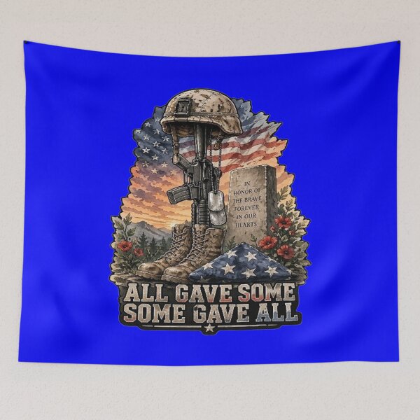 Item preview, Veterans Tribute To Some Gave All Fallen Soldier Memorial designed and sold by fantasticdesign.