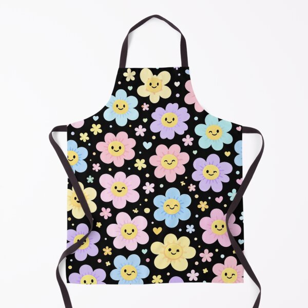 Item preview, Cute Pastel Flower Pattern Smiling Kawaii Floral Design designed and sold by PunchDrop.