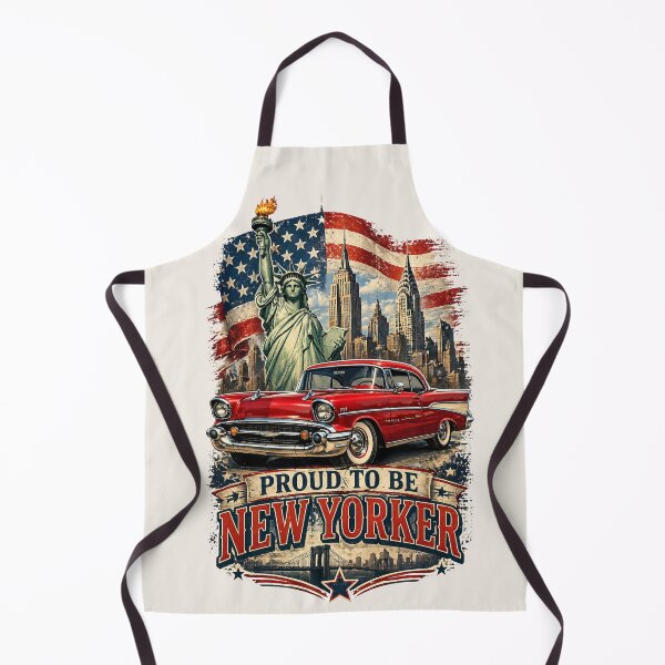 Item preview, Proud to Be New Yorker Vintage Car Poster designed and sold by Retro Arabica.
