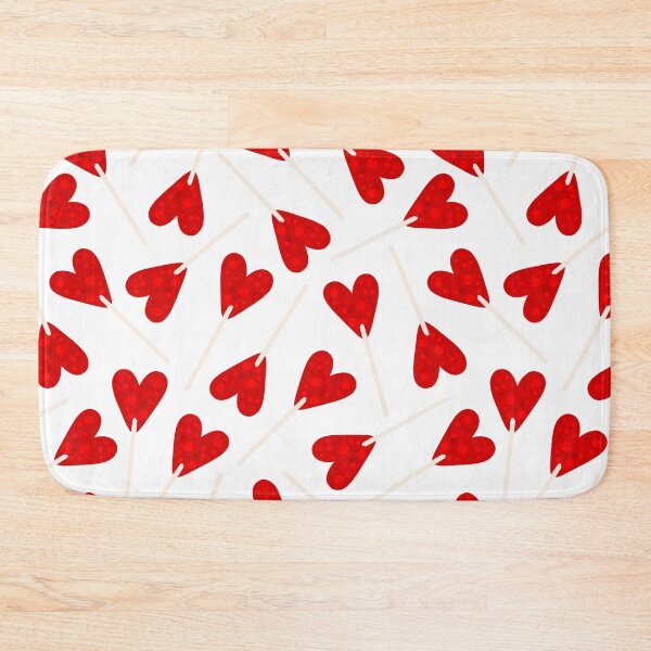 Item preview, red heart shape lollipop candy designed and sold by Gossip Rag.