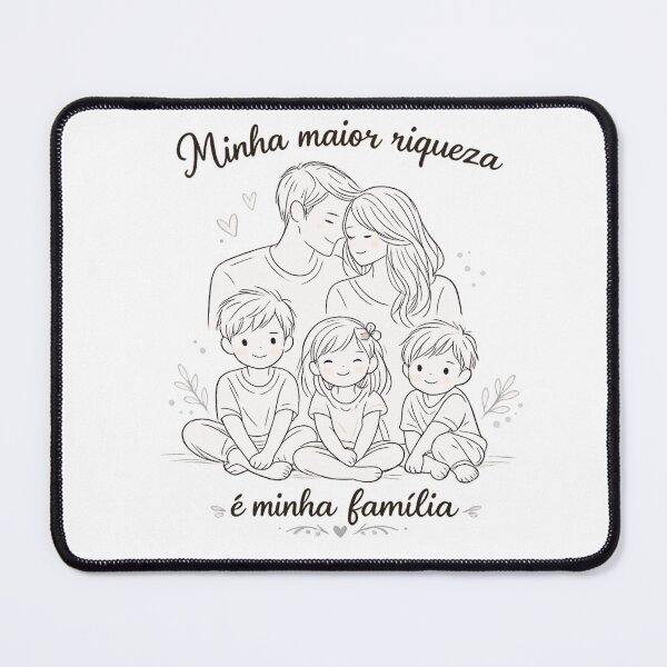 Item preview, Minha maior riqueza é minha família | My greatest wealth is my family designed and sold by MotivArtes.