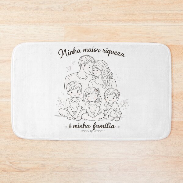 Item preview, Minha maior riqueza é minha família | My greatest wealth is my family designed and sold by MotivArtes.