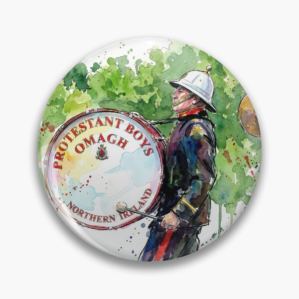 Item preview, Watercolour illustration of a Parade Band Drummer, Northern Ireland. designed and sold by davidelder.