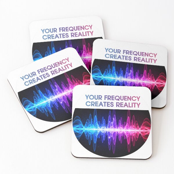 Item preview, Your Frequency Creates Reality – Sound Wave Cosmic Motivation Design designed and sold by Altair_.