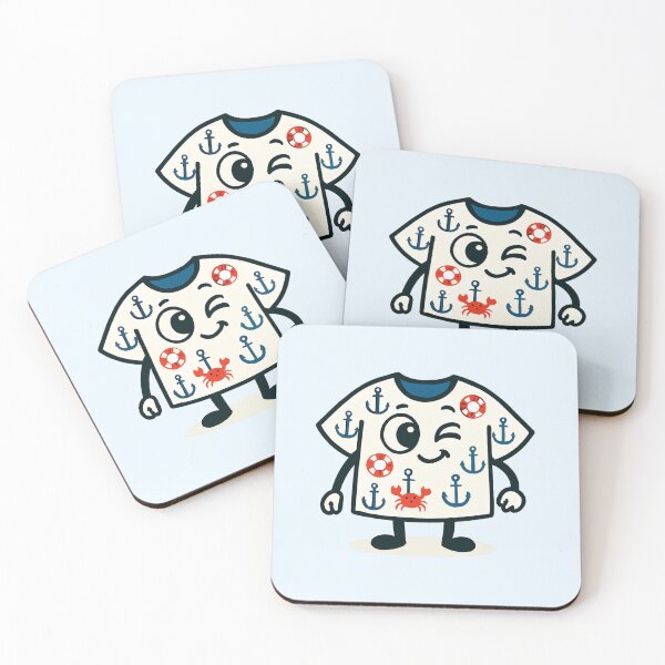 Item preview, Playful Nautical Character — Cute Crab & Anchors Tee designed and sold by DariaCraft.