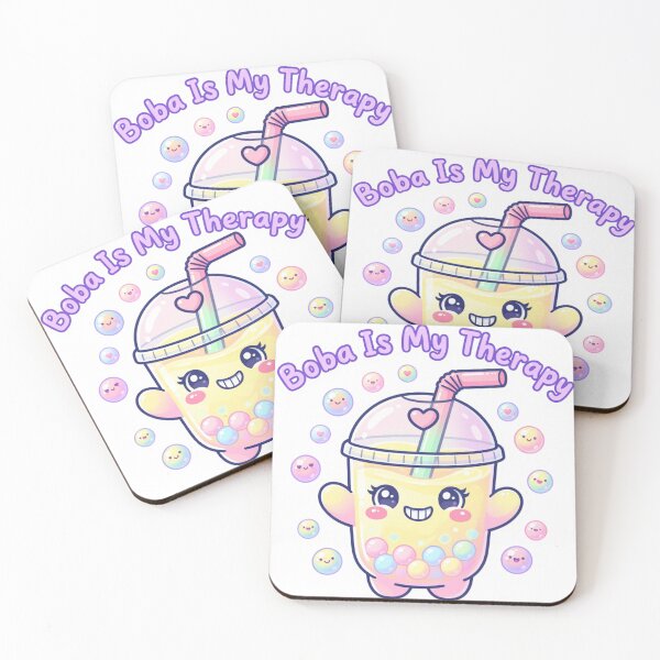 Item preview, Cute Smiling Boba Tea Kawaii Aesthetic Sticker designed and sold by Modefissi.