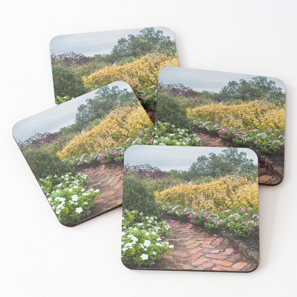 Item preview, Brick Path Cottage Garden Photography Print designed and sold by AshleyMobleyArt.