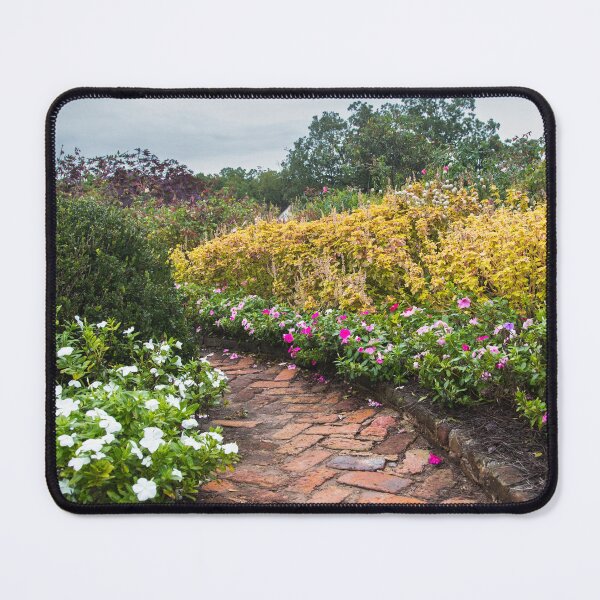 Item preview, Brick Path Cottage Garden Photography Print designed and sold by AshleyMobleyArt.