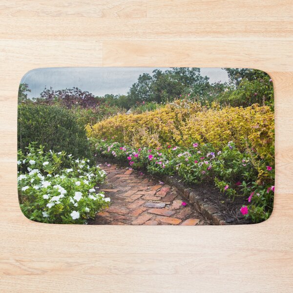 Item preview, Brick Path Cottage Garden Photography Print designed and sold by AshleyMobleyArt.