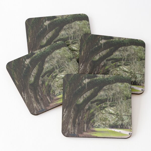 Item preview, Mossy Live Oak Tree Row Southern Landscape designed and sold by AshleyMobleyArt.