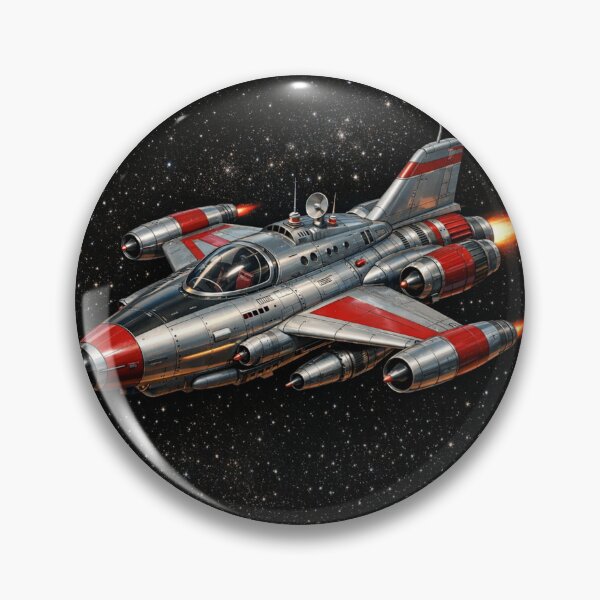 Item preview, Retro Spaceship in Exploration designed and sold by JuViRo.