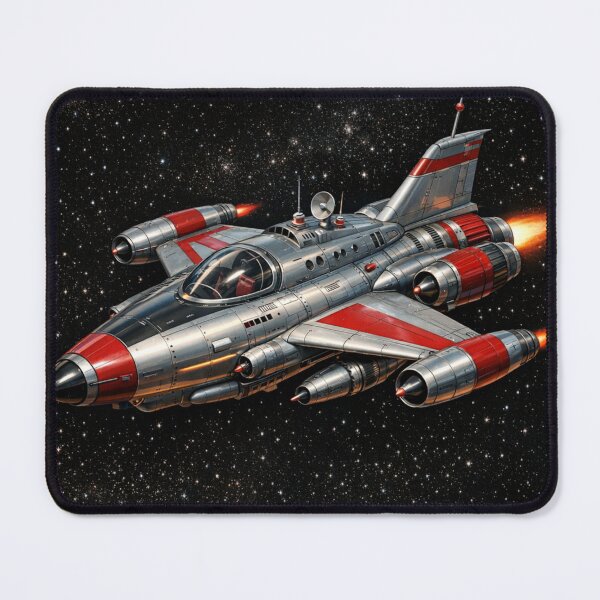Item preview, Retro Spaceship in Exploration designed and sold by JuViRo.