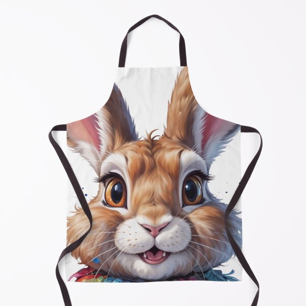 Item preview, Cute Whimsical Bunny Portrait – Kawaii Rabbit Animal designed and sold by KateVil.