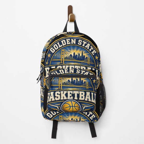 Item preview, Golden State Basketball Vintage Badge Shirt – Blue Gold Retro Hoops Tee – Bay Area Design designed and sold by TKOprintdesigns.