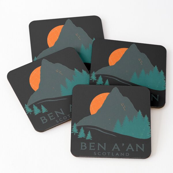 Item preview, Ben A'an Scotland Mountain Art - Vintage Trossachs Hiking designed and sold by Loom on the Loch.