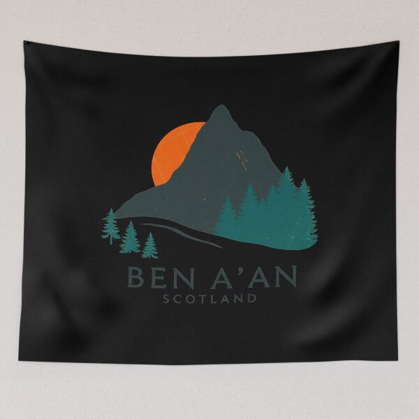 Item preview, Ben A'an Scotland Mountain Art - Vintage Trossachs Hiking designed and sold by Loom on the Loch.