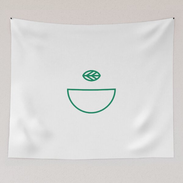 Item preview, Minimalist Matcha Green Tea Cup Outline designed and sold by LekkieStudioArt.