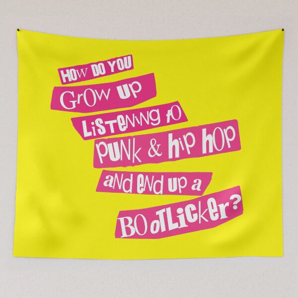 Item preview, HOW DO YOU GROW UP LISTENING TO PUNK AND HIP HOP AND END UP A BOOTLICKER? designed and sold by remerasnerdas.
