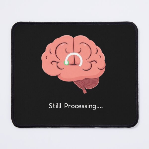 Item preview, Still Processing Brain Minimalist Wellness Art designed and sold by artlife4.