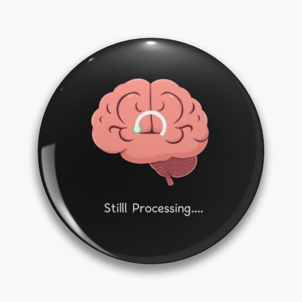 Item preview, Still Processing Brain Minimalist Wellness Art designed and sold by artlife4.